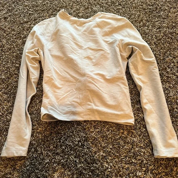 lululemon Women's Cream/grey Knotted Top - Picture 2 of 3